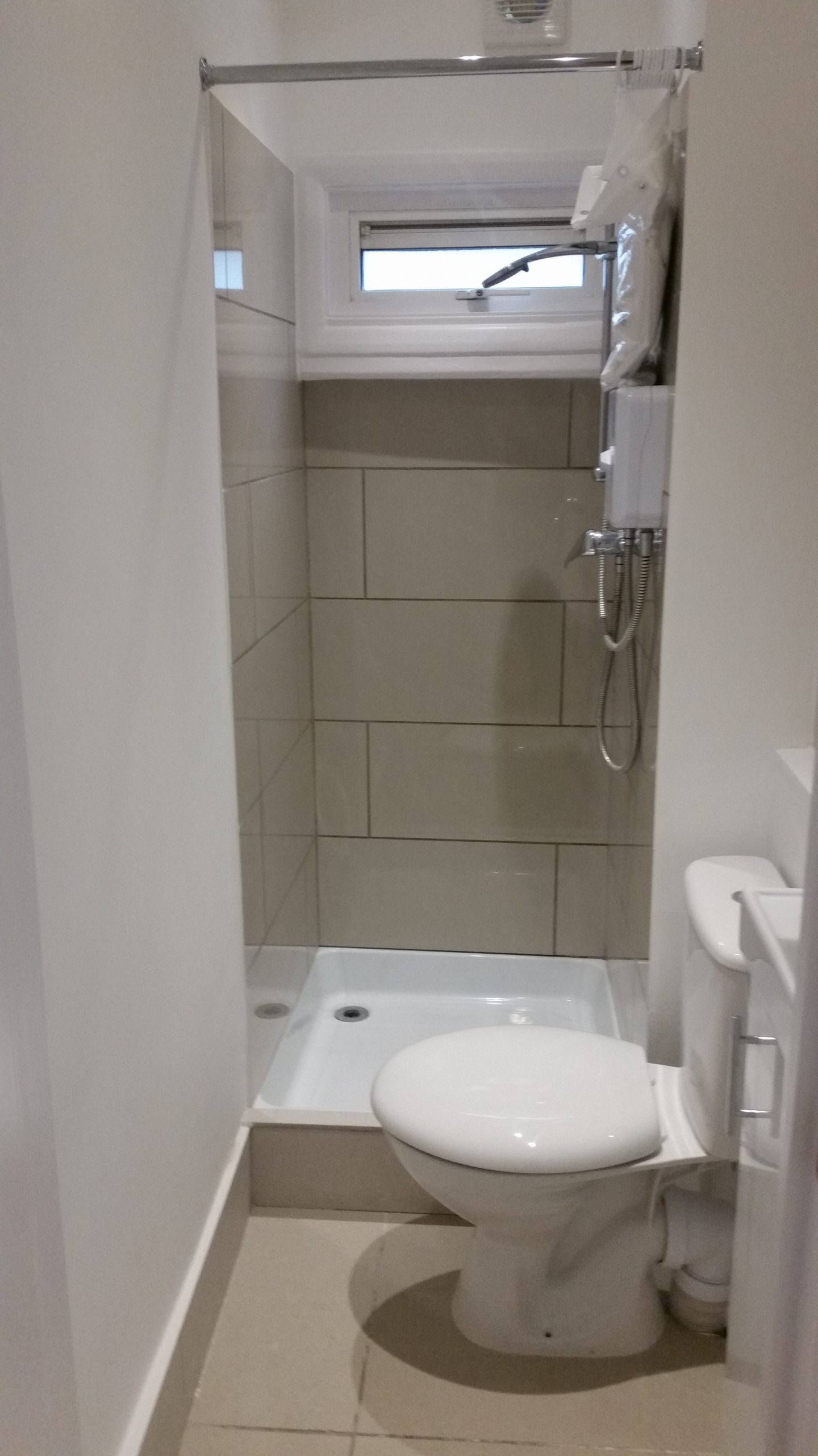 Compact shower room refurbishment